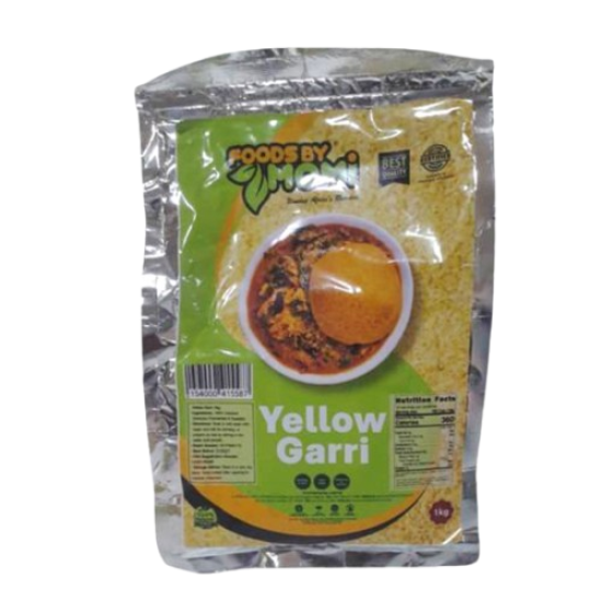 Yellow Garri 1kg x 24 Pieces - Foodsbymomi 